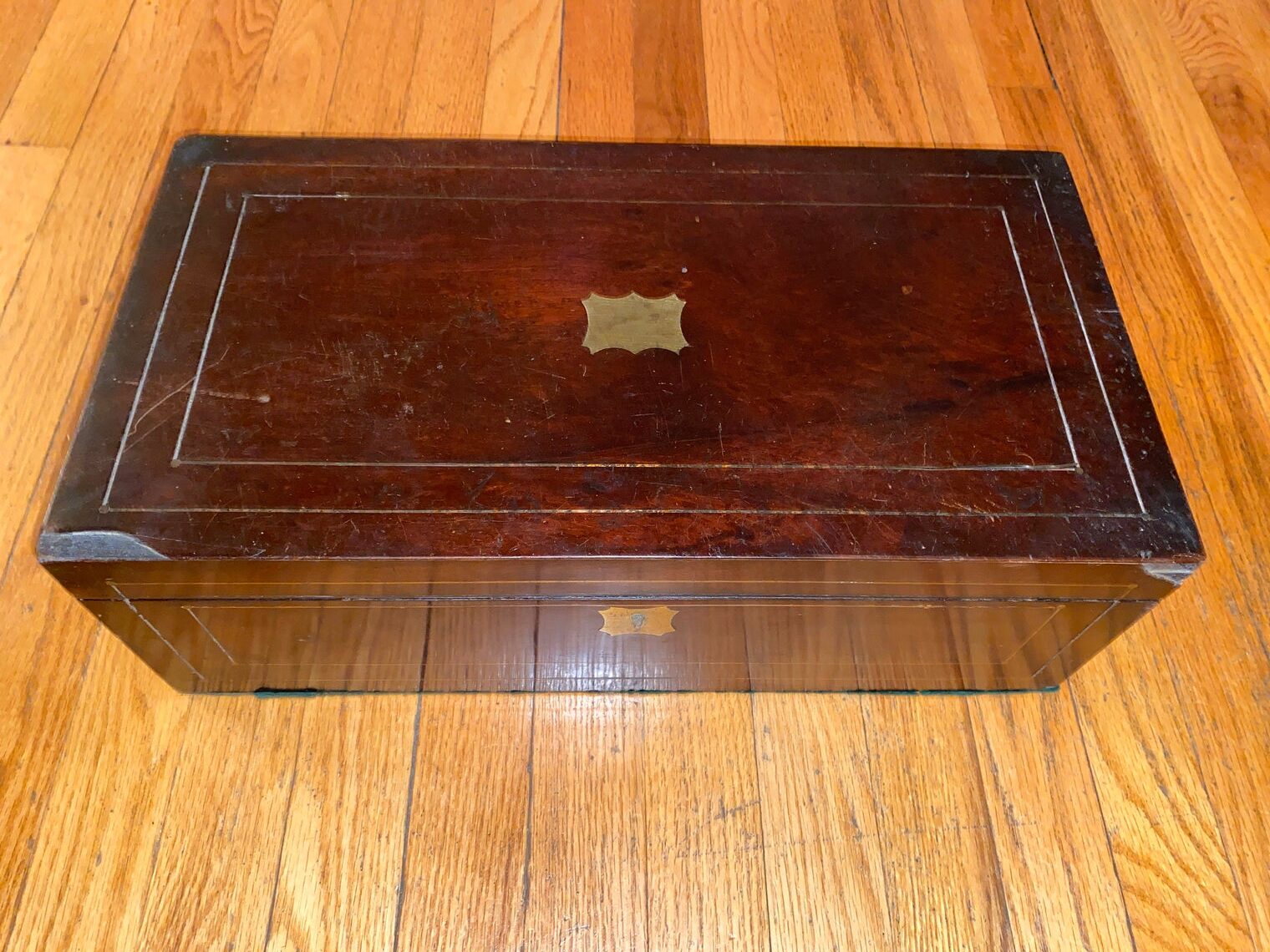 georgian period english mahogany lap writing desk - view 1