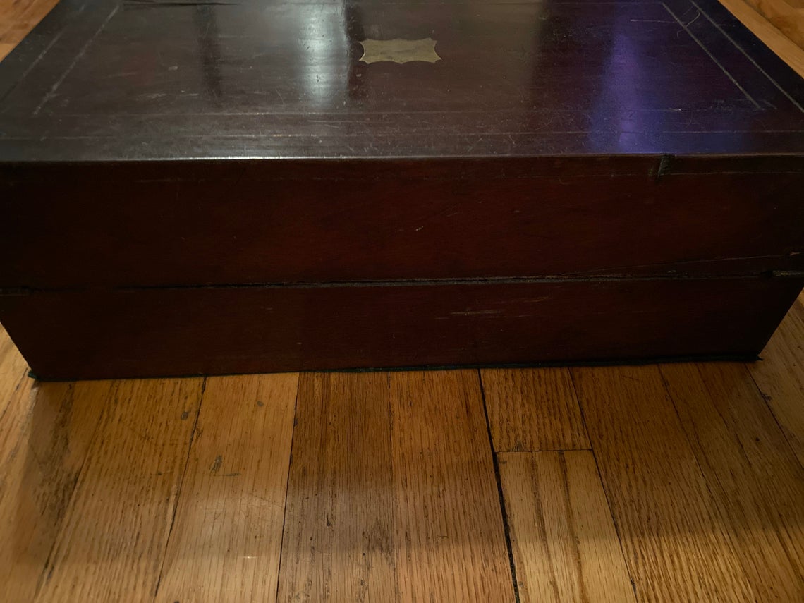 georgian period english mahogany lap writing desk - view 10
