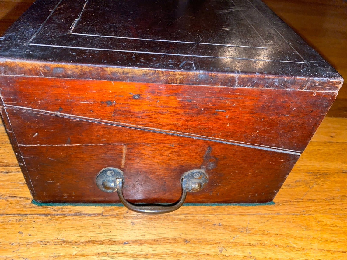 georgian period english mahogany lap writing desk - view 9