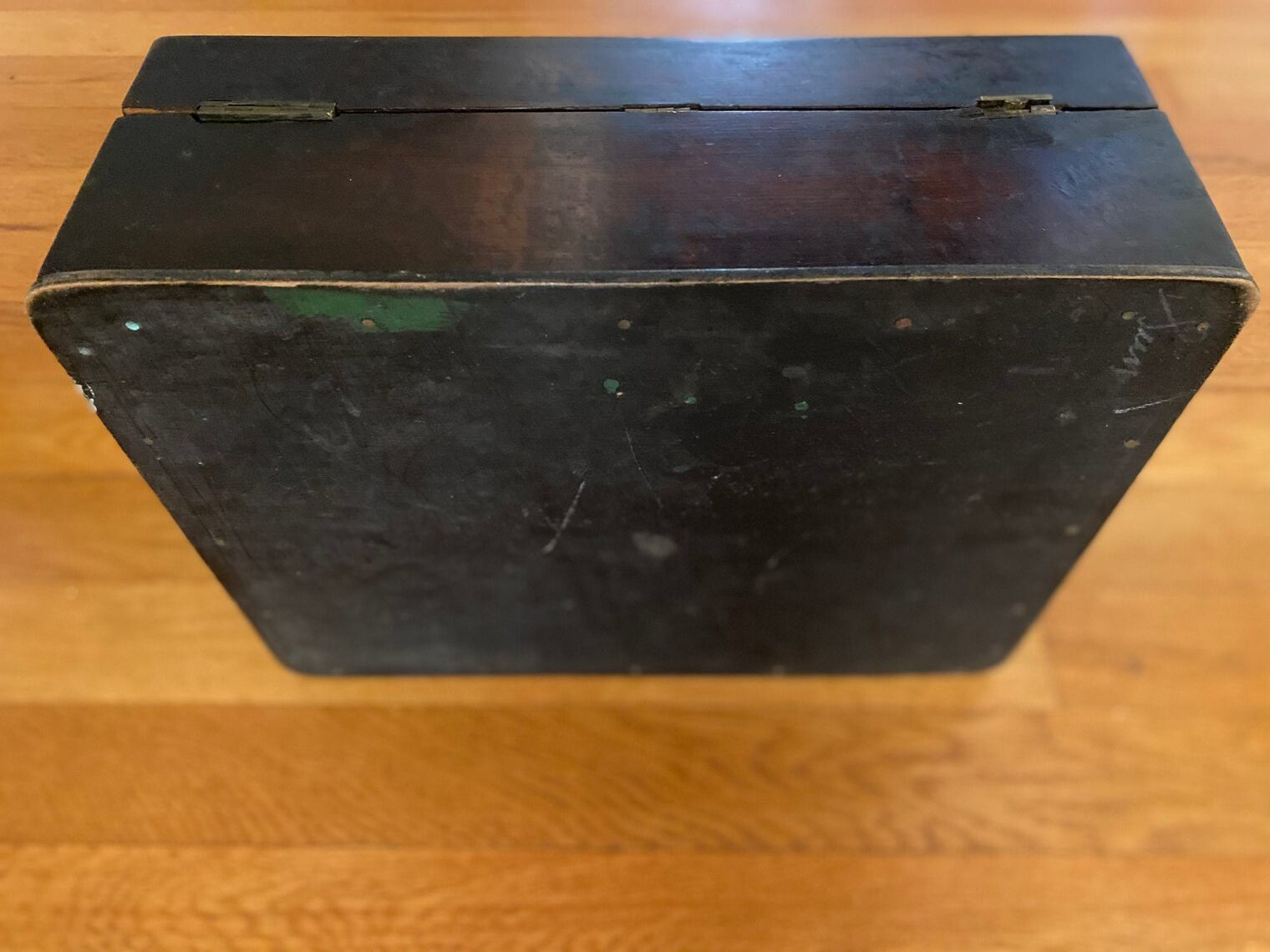 antique rosewood jewelry sewing box - view 10