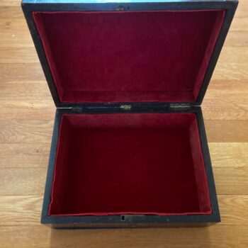 antique rosewood jewelry sewing box - view 2