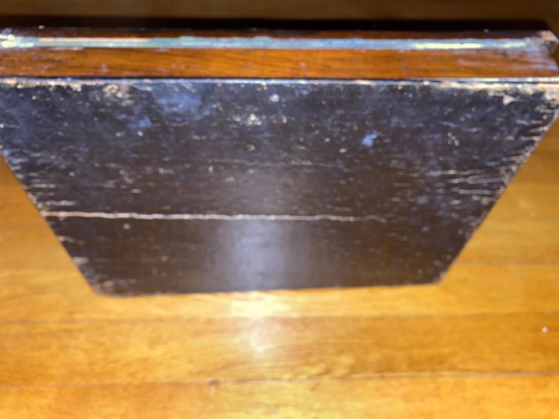 antique english lap desk with metal decorations - view 10