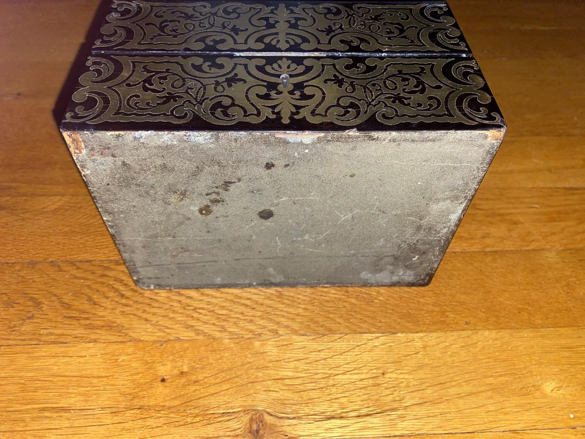 regency boulle box with barrons lock - view 10