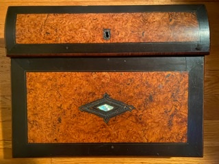 Antique Lap Desk and Quill Pen