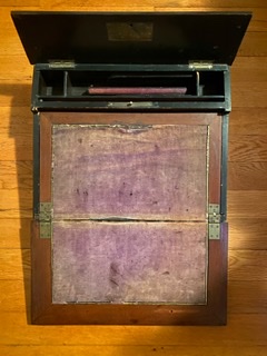 Antique Lap Desk and Quill Pen